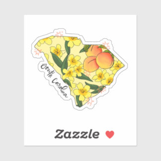 South Carolina geïllustreerde staat Sticker