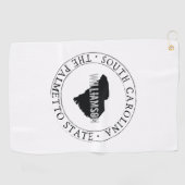 South Carolina Golf Towel Name Golfhanddoek (Horizontaal)
