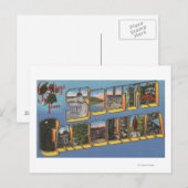 South Carolina - Grote letterscènes Briefkaart (Voorkant / Achterkant)