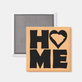 South Carolina Home Heart State Fridge Magnet Magneet (Voorkant / Achterkant)