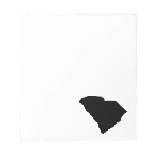 South Carolina in Black Notitieblok (Voorkant)