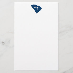 South Carolina in blauw en wit Briefpapier