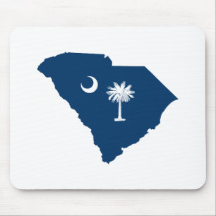 South Carolina in blauw en wit Muismat