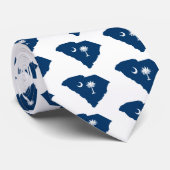 South Carolina in Blue en White Stropdas (Opgerold)