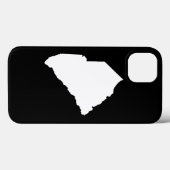 South Carolina in White en Black Case-Mate iPhone Case (Achterkant (horizontaal))