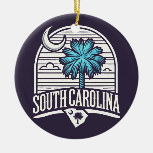 South Carolina Keramisch Ornament (Voorkant)