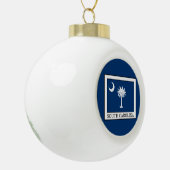 South Carolina Keramische Bal Ornament (Links)