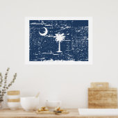 SOUTH CAROLINA-kopie Poster (Keuken)