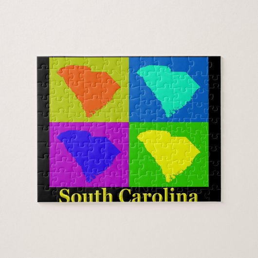 South Carolina Map Legpuzzel (Horizontaal)