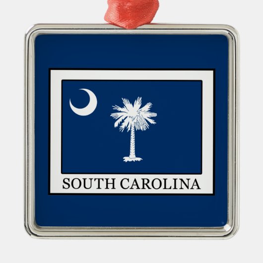 South Carolina Metalen Ornament (Voorkant)