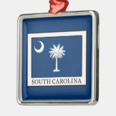 South Carolina Metalen Ornament (Links)