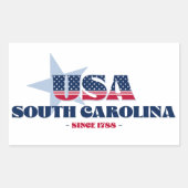 South Carolina Mijn Sticker van de thuisstaat (Voorkant)