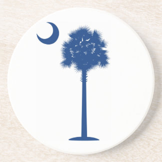 South Carolina Palmetto en Crescent Zandsteen Onderzetter