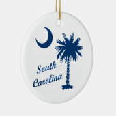 South Carolina Palmetto Keramisch Ornament (Rechts)