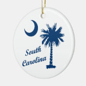 South Carolina Palmetto Keramisch Ornament (Links)