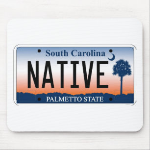 South Carolina Palmetto Sunrise License Bord Muismat