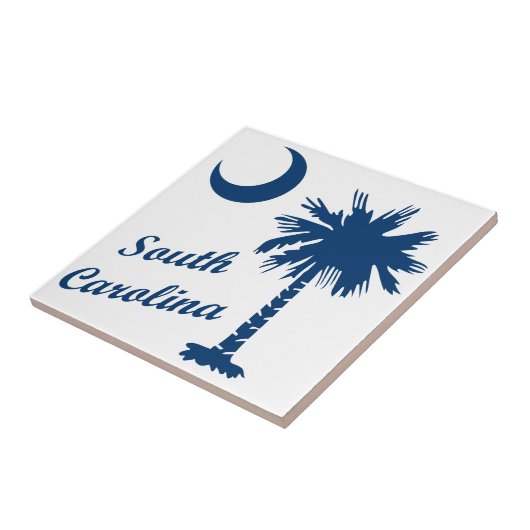 South Carolina Palmetto Tegeltje (Zijkant)