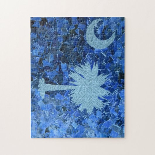 South Carolina Palmetto Tree Puzzle Legpuzzel (Verticaal)