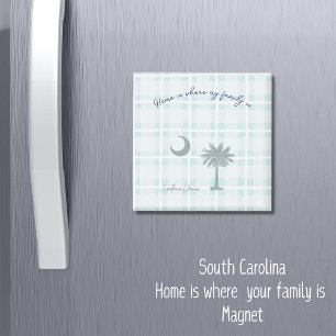 South Carolina Plaid Southern Charm Magnet Magneet