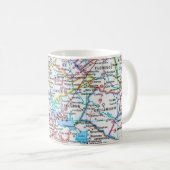 South Carolina Road Map Mug (Devant droit)