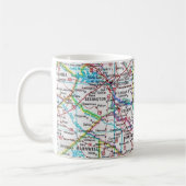 South Carolina Road Map Mug (Gauche)