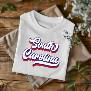 South Carolina Rood Wit en Blauw T-shirt