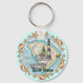 South Carolina Shells Lighthouse sleutelhanger (Voorkant)