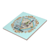 South Carolina Shells Lighthouse Tegel Tegeltje (Zijkant)