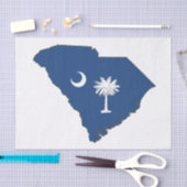 South Carolina State Flag and Map Tissuepapier (Craft)