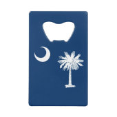 South Carolina State Flag Decor Kredietkaart Flessenopener (Voorkant)