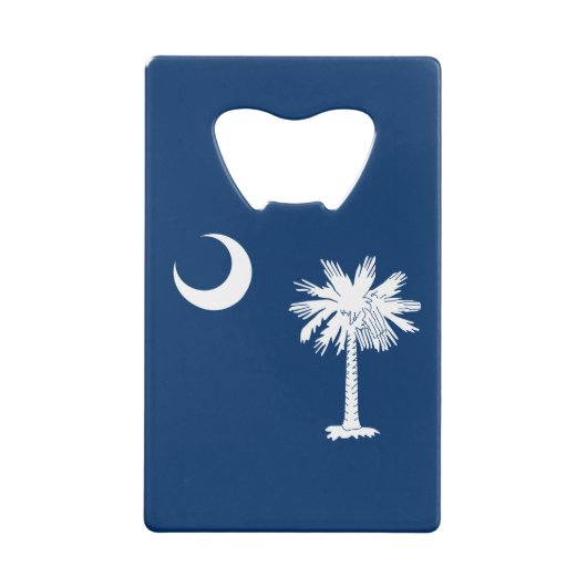 South Carolina State Flag Decor Kredietkaart Flessenopener (Achterkant)