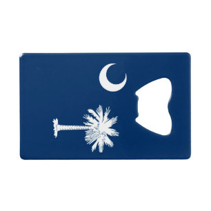 South Carolina State Flag Decor Kredietkaart Flessenopener