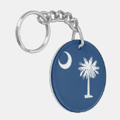South Carolina State Flag Decor Sleutelhanger (Voorkant Links)