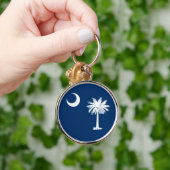 South Carolina State Flag Decor Sleutelhanger (Hand)
