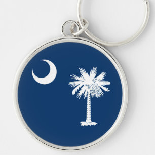 South Carolina State Flag Decor Sleutelhanger