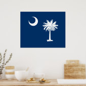 South Carolina State Flag Design Accent Poster (Keuken)