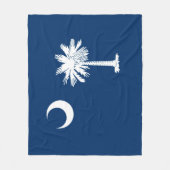 South Carolina State Flag Design Decor Fleece Deken (Voorkant)