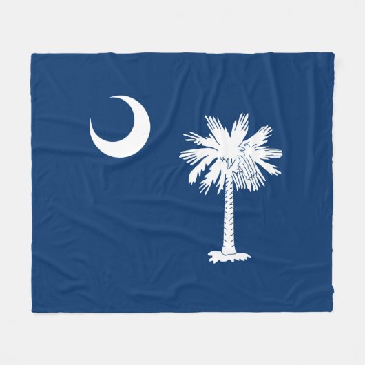 South Carolina State Flag Design Decor Fleece Deken (Voorkant (Horizontaal))