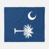 South Carolina State Flag Design Decor Fleece Deken (Voorkant (Horizontaal))