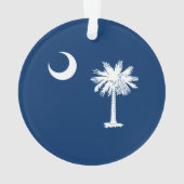 South Carolina State Flag Design Decor Ornament (achterkant)