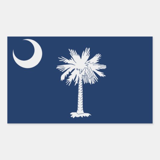 South Carolina State Flag Sticker (Voorkant)