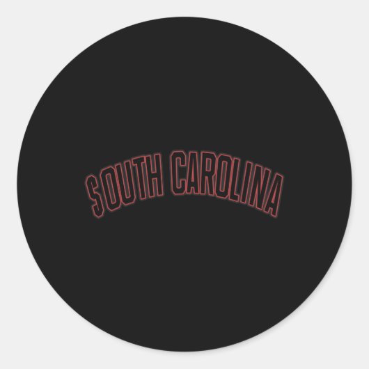 South Carolina State Jersey Varsity Ronde Sticker (Voorkant)