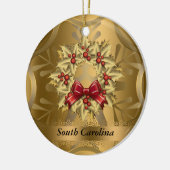 South Carolina State-kerstversiering Keramisch Ornament (Links)