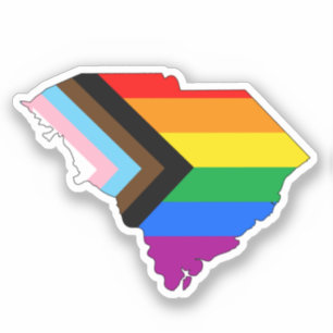 South Carolina State Pride LGBTQ Progress Pride Sticker