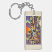 South Carolina State SC Old  Briefkaart- Sleutelhanger (Voorkant Links)