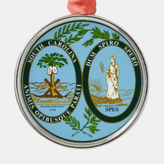 South Carolina State Seal Metalen Ornament