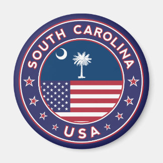 South Carolina sticker, telefoonzaak, canvas tas Magneet