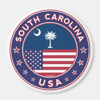 South Carolina sticker, telefoonzaak, canvas tas Magneet