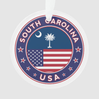 South Carolina sticker, telefoonzaak, canvas tas Ornament