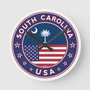 South Carolina sticker, telefoonzaak, canvas tas Ronde Klok